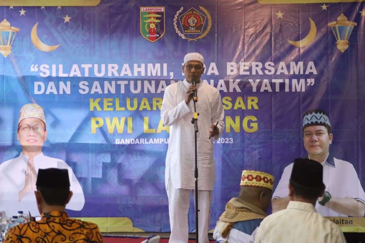 Mempererat Tali Silaturahmi PWI Provinsi Lampung Gelar Buka Bersama