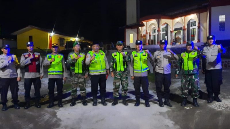 TNI-Polri, Polres dan Kodim 0207 Simalungun Gelar Patroli Skala Besar Kompak Cegah Kriminalitas