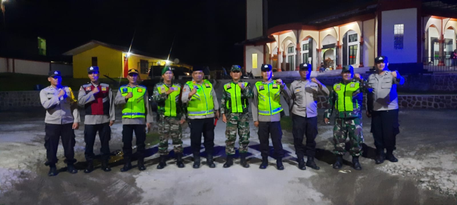 TNI-Polri, Polres dan Kodim 0207 Simalungun Gelar Patroli Skala Besar Kompak Cegah Kriminalitas