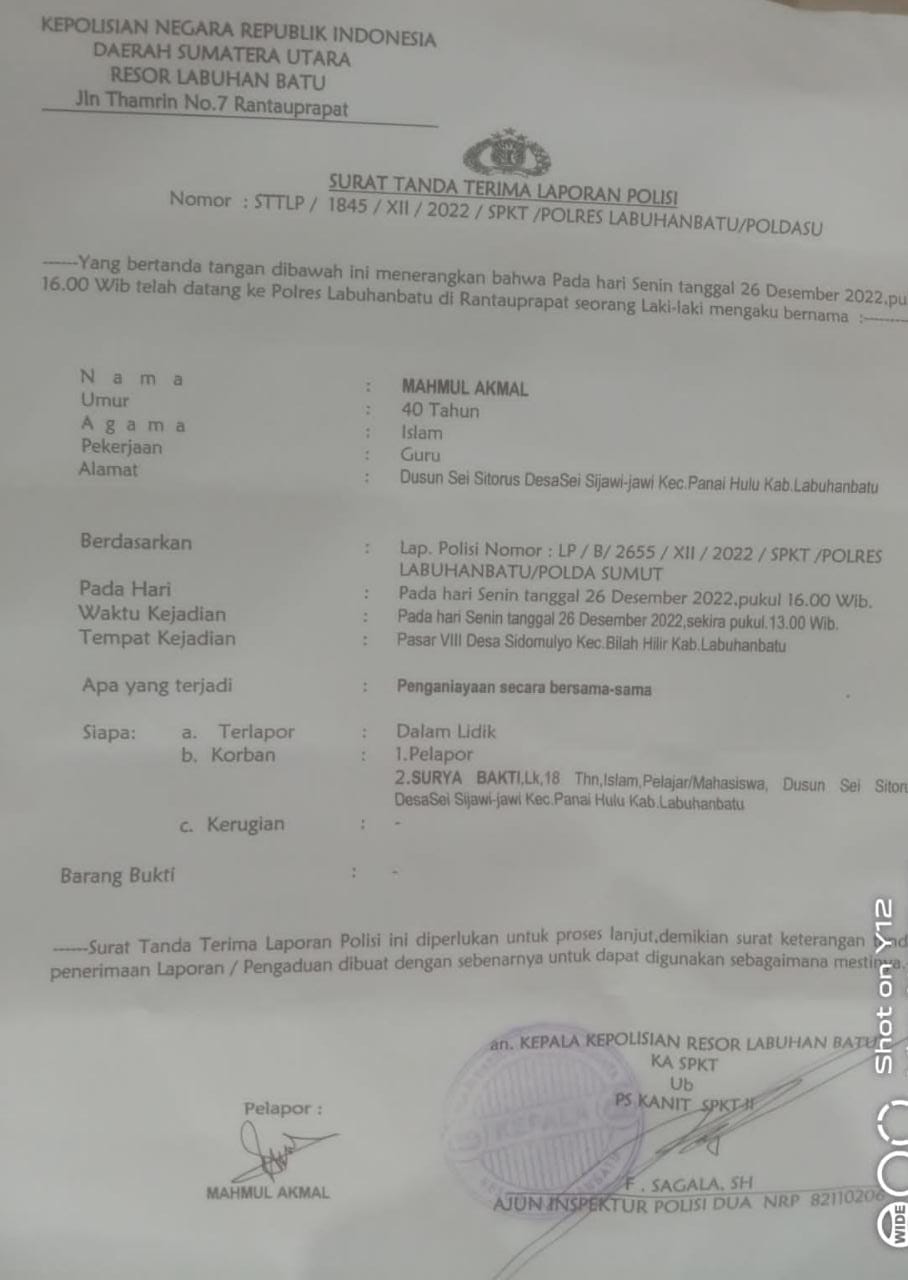 Urung Mendapat Keadilan Mahmul Akmal Korban Dugaan Penganiayaan Curhat ke Wartawan