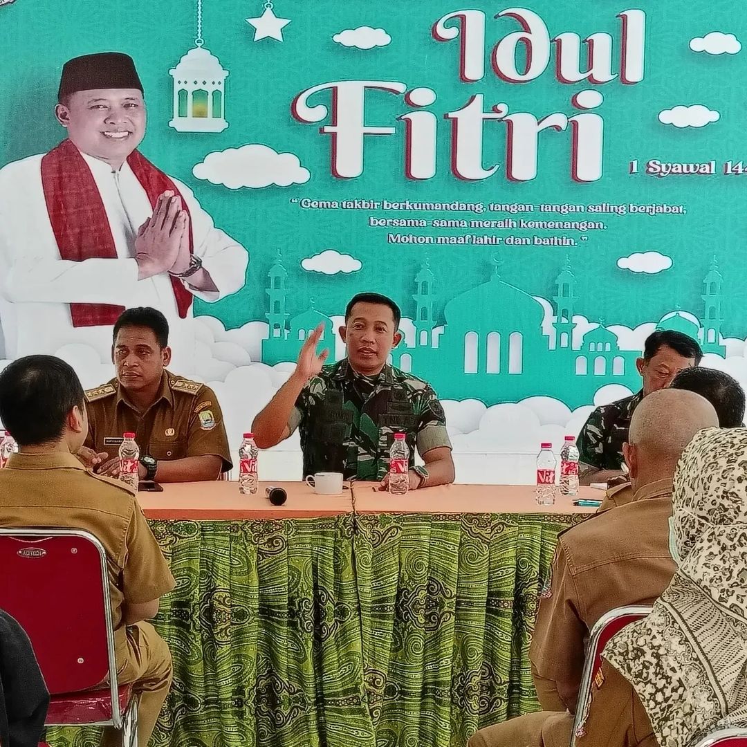 Dandim pimpin Rapat Terbatas bersama Camat Bekasi Selatan Dukung Pembukaan TMMD 116 Kodim 0507 Bekasi