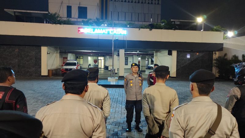 Kasat Samapta Polres Pimpin Apel Kegiatan Rutin Yang Ditingkatkan (KRYD) dan Ops Kejahatan Jalanan