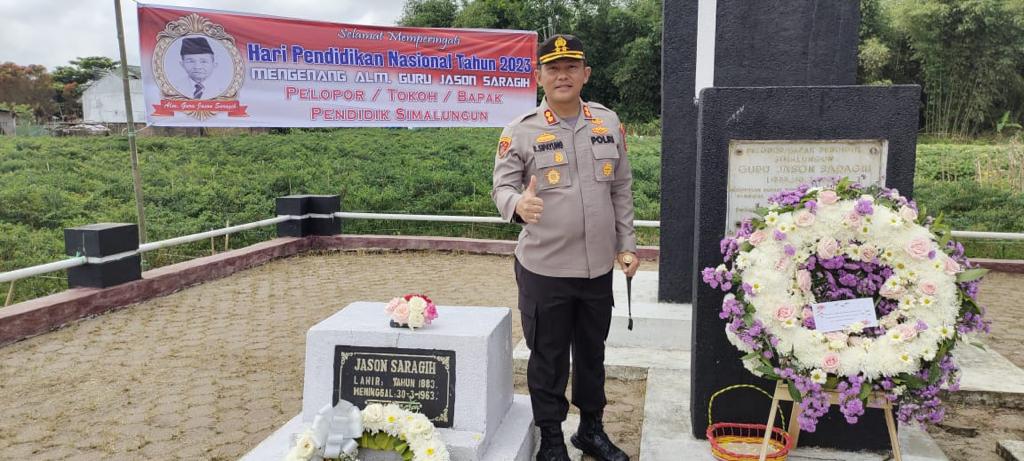 Hari Pendidikan Nasional, Polres Simalungun Mengenang Sosok Guru Jason Saragih, Pelopor dan Tokoh Pendidik Simalungun