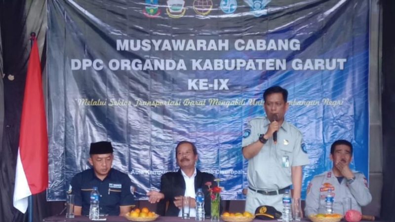 Tingkatkan Ketertiban Angkutan Umum Penumpang, Jasa Raharja Tasikmalaya Turut Bersama Musyawarah DPD Organda Kabupaten Garut