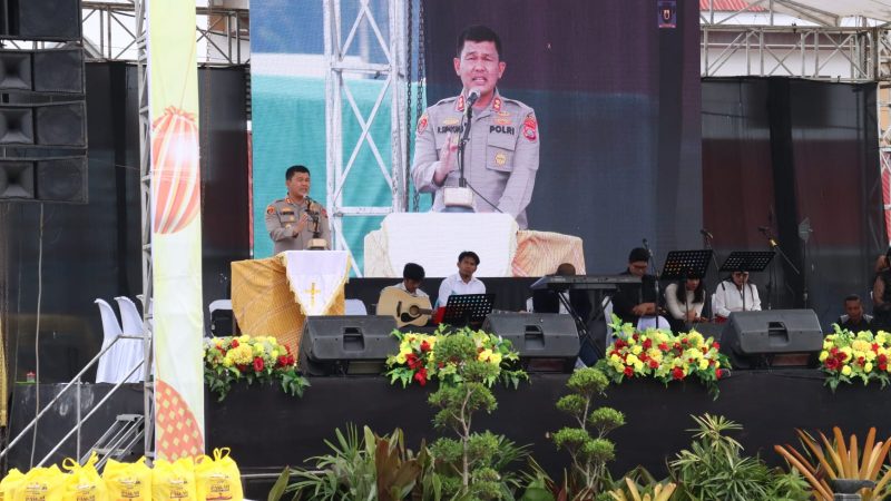 Menjadi Ketua Perayaan Paskah Kapolres Simalungun Ajak Masyarakat Bekerjasama Membangun Bangsa