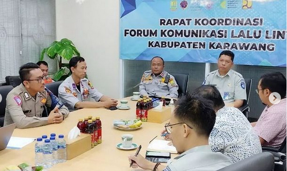 Jasa Raharja Karawang Laksanakan Rapat Forum Komunikasi Lalu Lintas dan Angkutan Jalan Wilayah Karawang