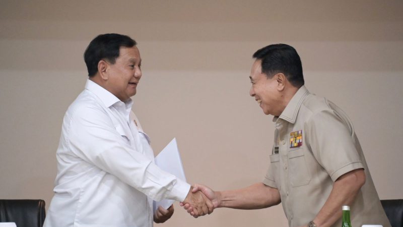 Kunjungi Para Purnawirawan Polri, Menhan Prabowo Berpesan Jaga Kerukunan dan Ketenangan Bangsa