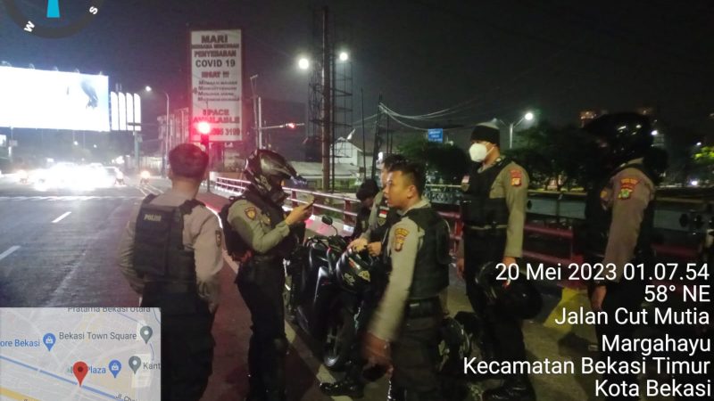 Antisipasi Gangguan Kamtibmas, Tim Perintis Presisi Polres Metro Bekasi Kota Gelar Patroli Operasi Kejahatan Jalanan