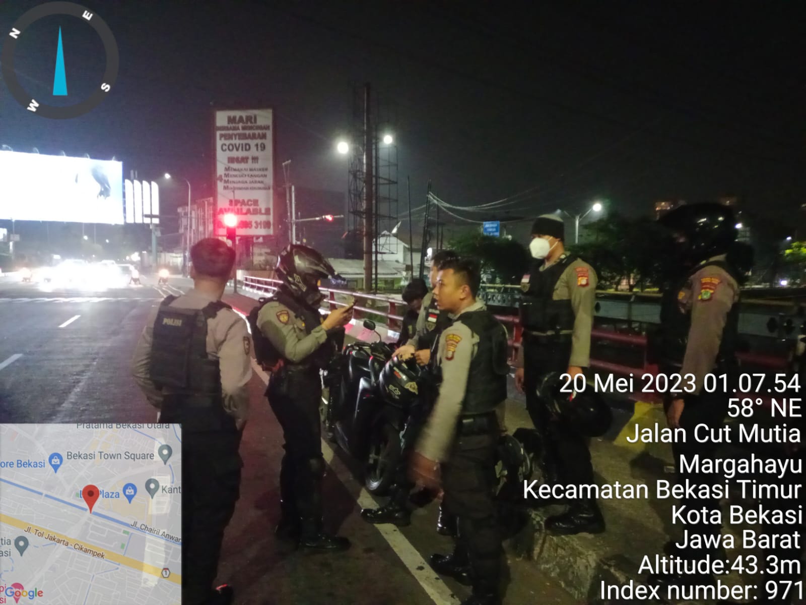 Antisipasi Gangguan Kamtibmas, Tim Perintis Presisi Polres Metro Bekasi Kota Gelar Patroli Operasi Kejahatan Jalanan