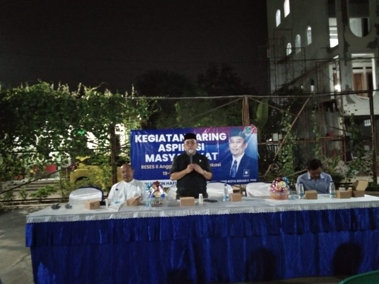 Reses II DPRD Kota Bekasi, Abdul Muin Sapa Warga Kelurahan Pejuang