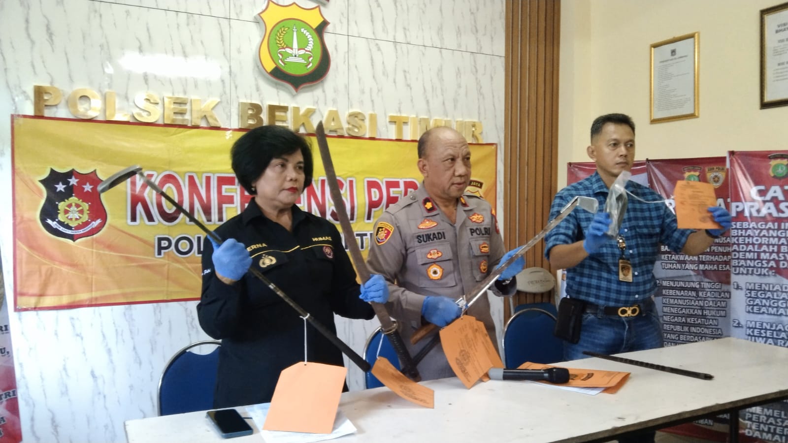 Polsek Bekasi Timur Amankan 10 Remaja Penyerangan Warga  yang Melerai Tawuran