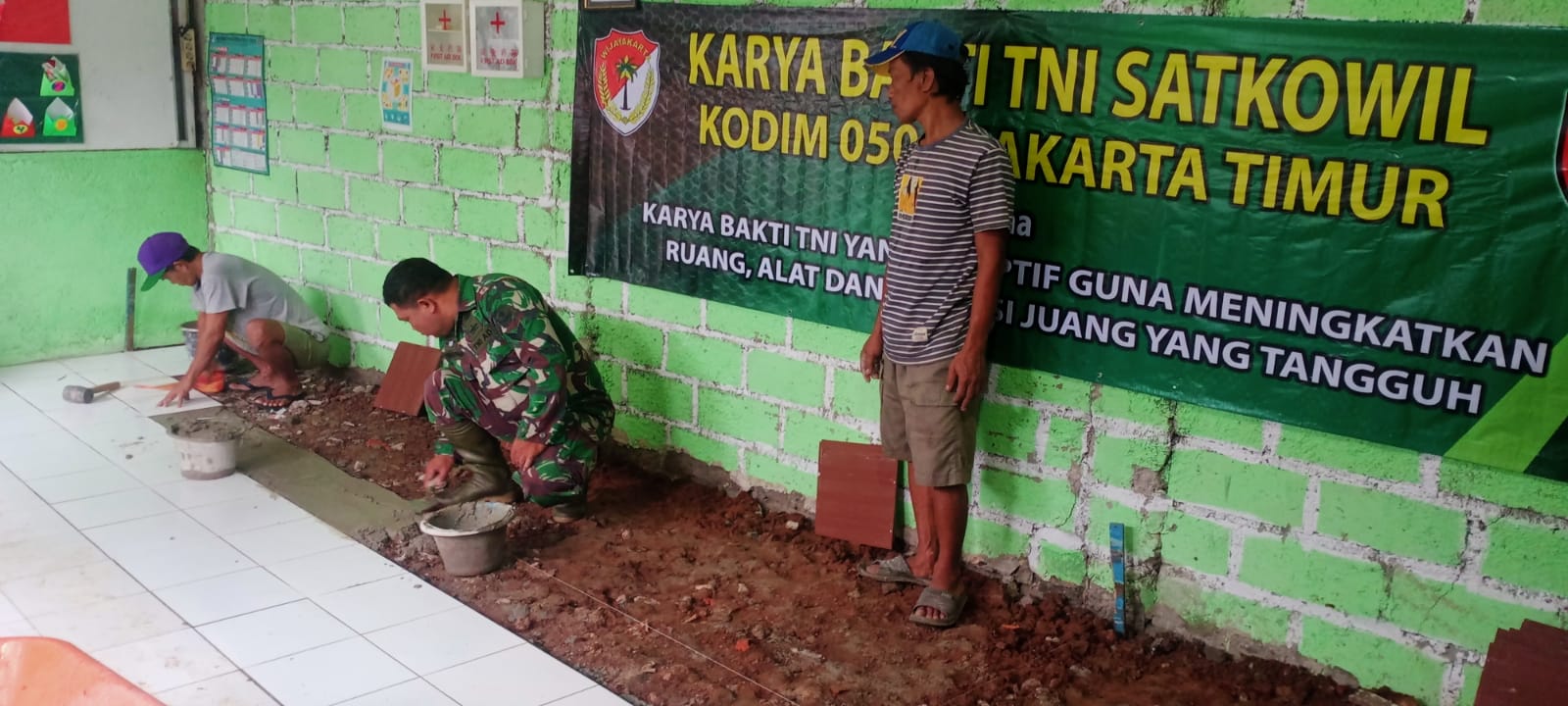 Wujud Kemanunggalan TNI dan Rakyat, Kodim 0505/JT,  Gelar Karya Bhakti Bersama Masyarakat