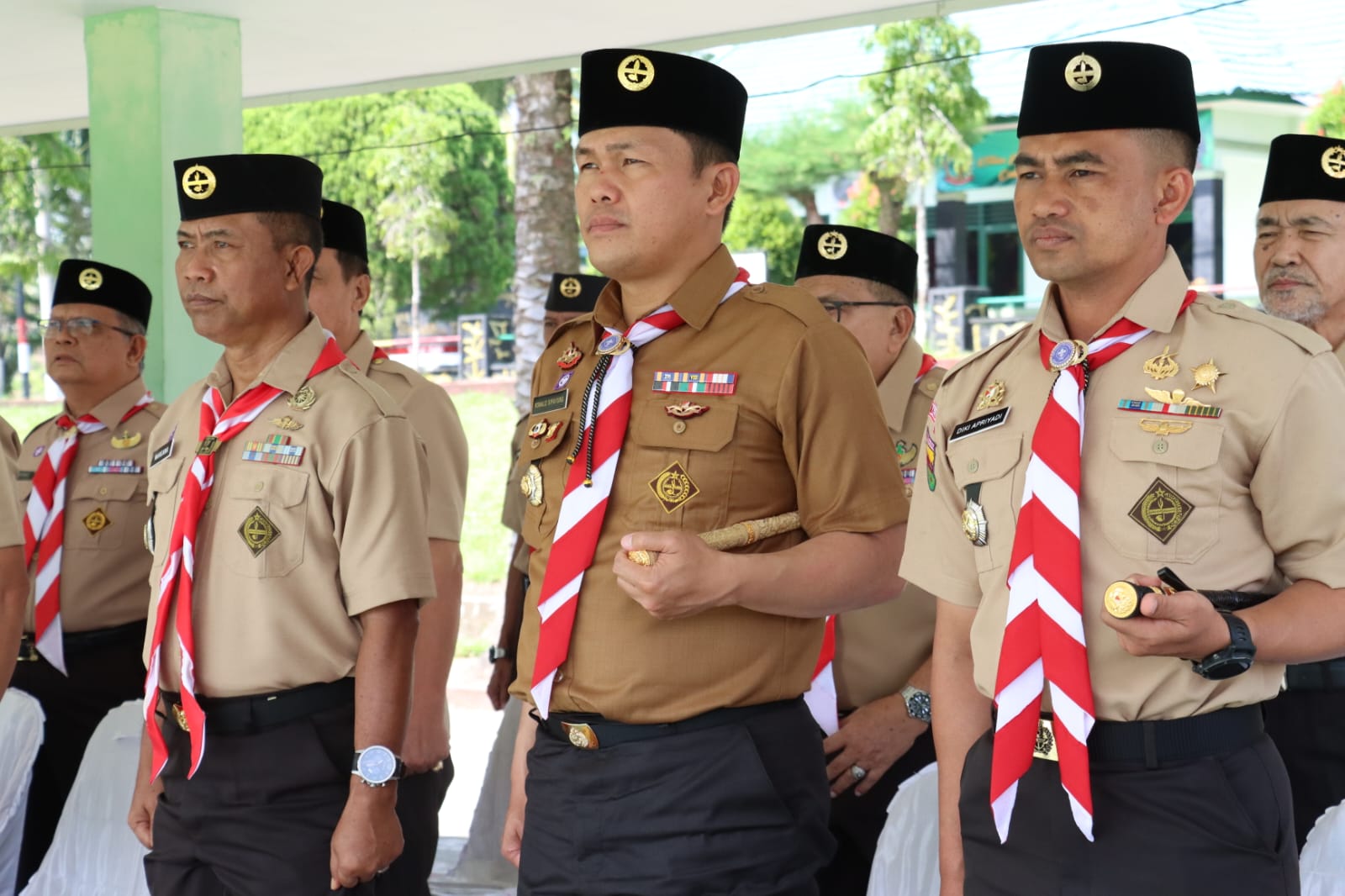 Kapolres Simalungun Hadiri Kegiatan Karang Pamitran Kwarda Gerakan Pramuka Sumut di Yonif 122/PT