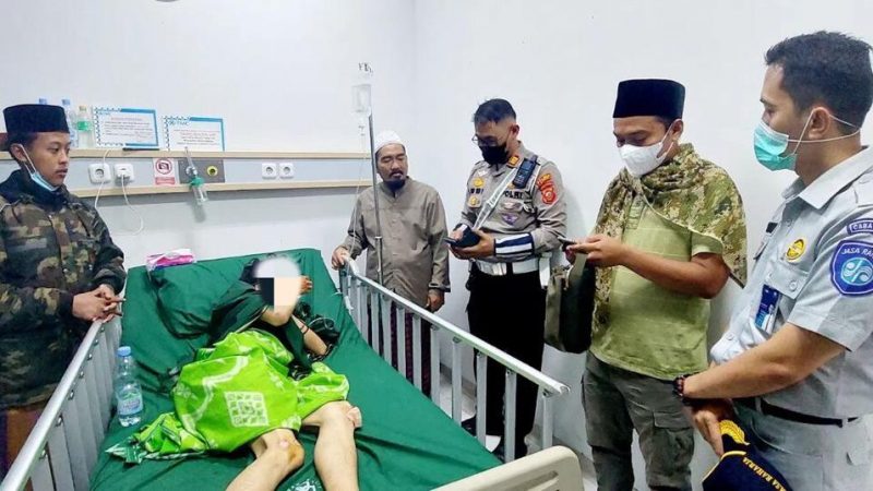 Jasa Raharja Tasikmalaya Gerak Cepat Berikan Jaminan Bagi Santri yang  Tertabrak Rombongan Moge di Ciamis