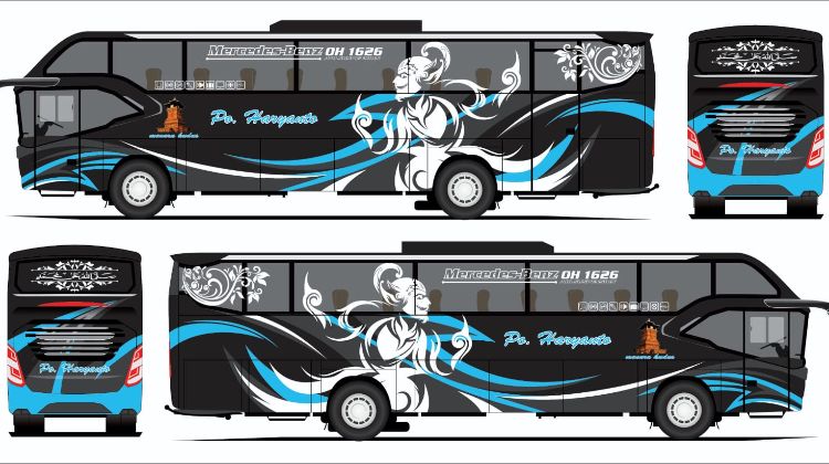 Bergambar Wayang, Desain Livery Bus MTI Mirip PO Haryanto
