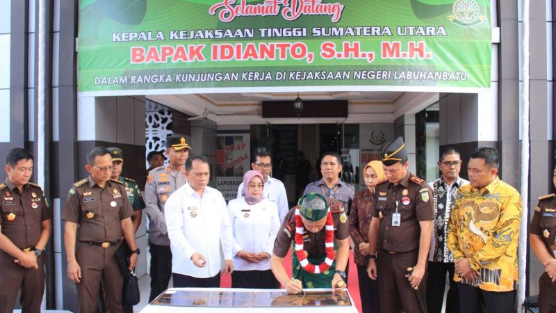 Bupati Sambut Kedatangan Kejati Sumut dalam Kunker ke Kab. Labuhanbatu