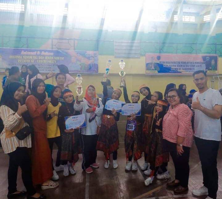 Festival Senam SKJ dan Senam Kreasi, SDN 14 Rantau Utara Borong Juara