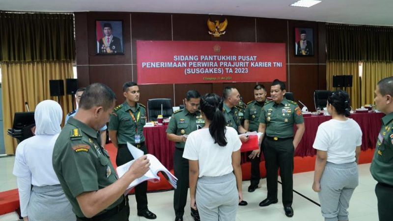 Dankodiklat TNI Tutup Sidang Pantukhir Seleksi Tingkat Pusat Penerimaan Pa PK TNI Susgakes