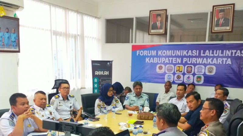 PT. Jasa Raharja Perwakilan Purwakarta Bersama Mitra Terkait Selenggarakan  Rapat Forum Komunikasi Lalu Lintas Angkutan Jalan (FKLLAJ) di Wilayah  Kabupaten Purwakarta