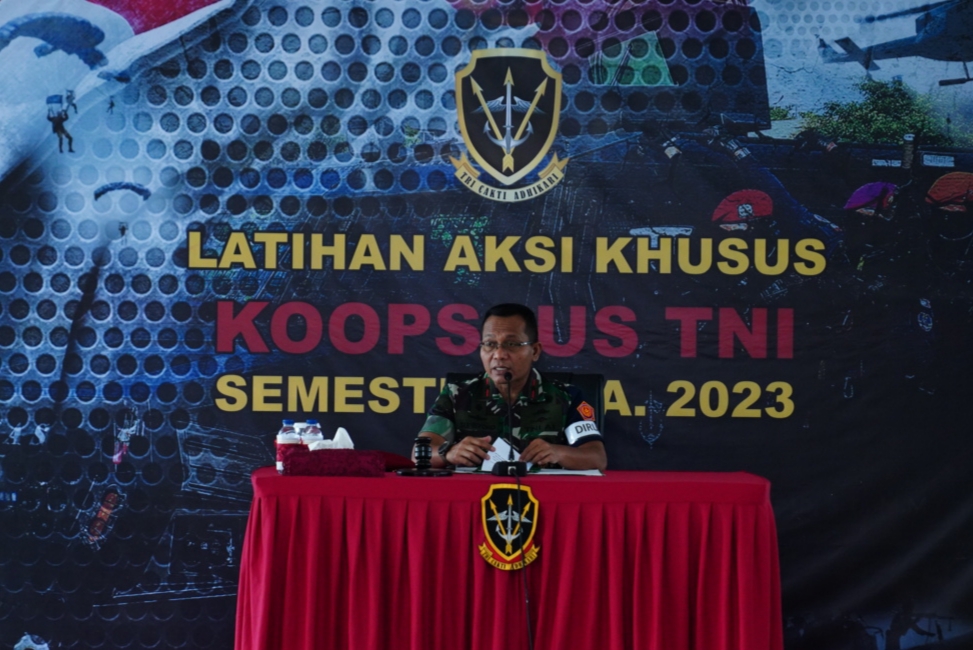 Dankoopssus TNI : TNI Siap Atasi Aksi Terorisme Mulai Dari Penangkalan, Penindakan, Sampai Dengan Pemulihan