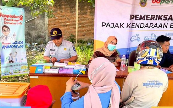 Jasa Raharja Indramayu Adakan Cek Kesehatan dan Pengobatan Gratis