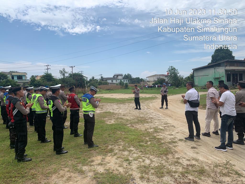 Polres Simalungun Lakukan Pengamanan Kunjungan Kerja Ketua Komisi II DPR RI