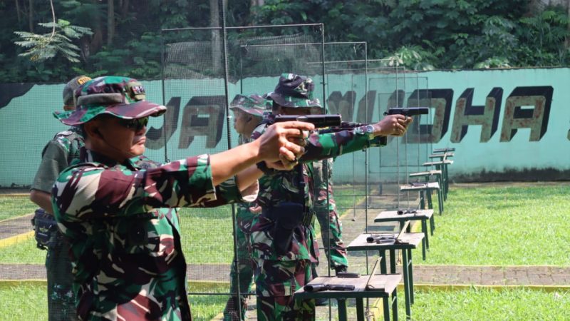 Asah Kemampuan Menembak, Kodim 0504/Jakarta Selatan Gelar Latihan Menembak