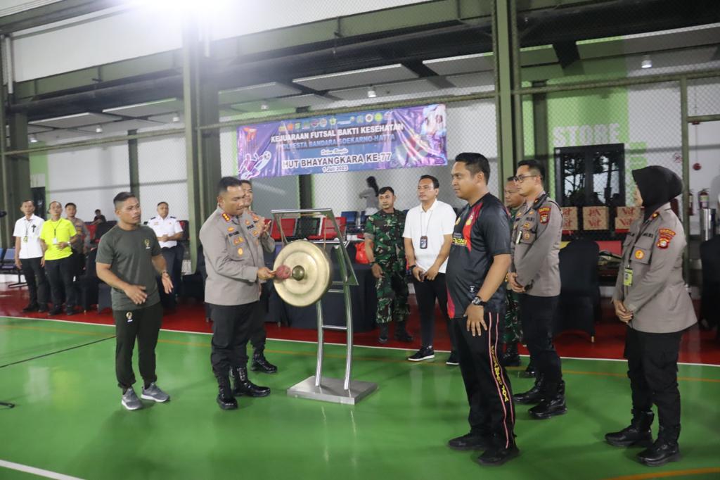 Sambut HUT Bhayangkara ke-77, Polresta Bandara Soetta Gelar Turnamen Olahraga