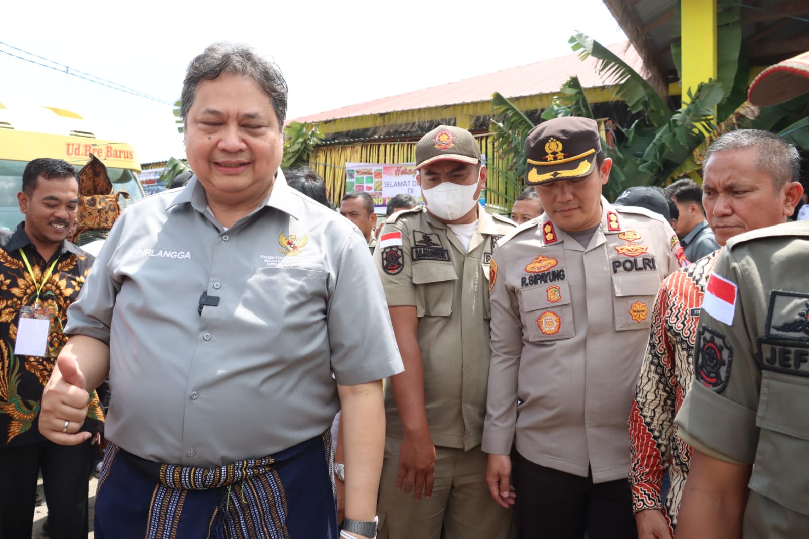 Polres Simalungun Lakukan Pengamanan Kunjungan Kerja Menteri Koordinator Bidang Perekonomian RI, “Launching Closed Loop Kawasan Pertanian Terpadu”