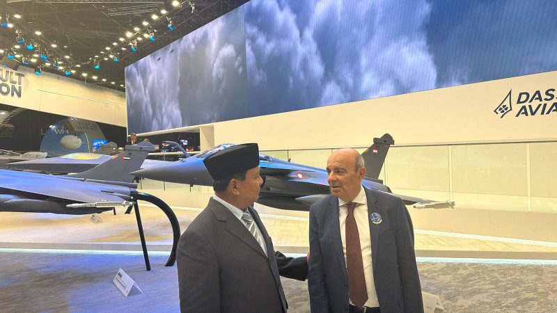 Menhan Prabowo Hadiri Paris Air Show 2023, Miniatur Rafale Indonesia Dipamerkan