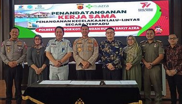 Jasa Raharja Bogor Turut Dalam Penandatanganan Kerjasama Penanganan KLL Secara Terpadu di Kota Bogor