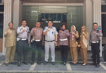 PT JASA RAHARJA PERWAKILAN BOGOR MENGADAKAN  RAPAT KOORDINASI FKLL (FORUM KOMUNIKASI LALU LINTAS)