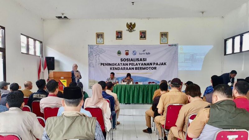 Jasa Raharja Jawa Barat Turut Dalam Kegiatan Sosialisasi Penghapusan Data Ranmor di Kantor Kecamatan Majalaya