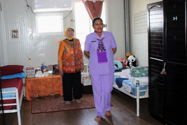 Tetap Semangat Walaupun Pasukan Perdamaian Wanita Indonesia Tinggal di Korimek