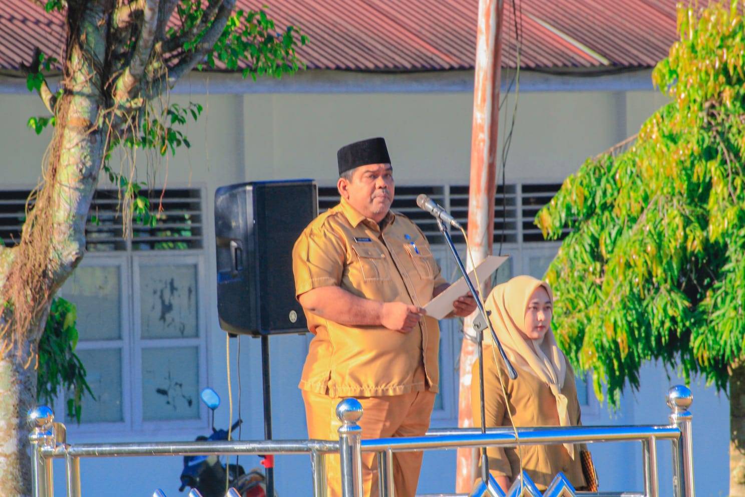 Pemkab Labuhanbatu Gelar Apel Gabungan Kelompok l dan ll