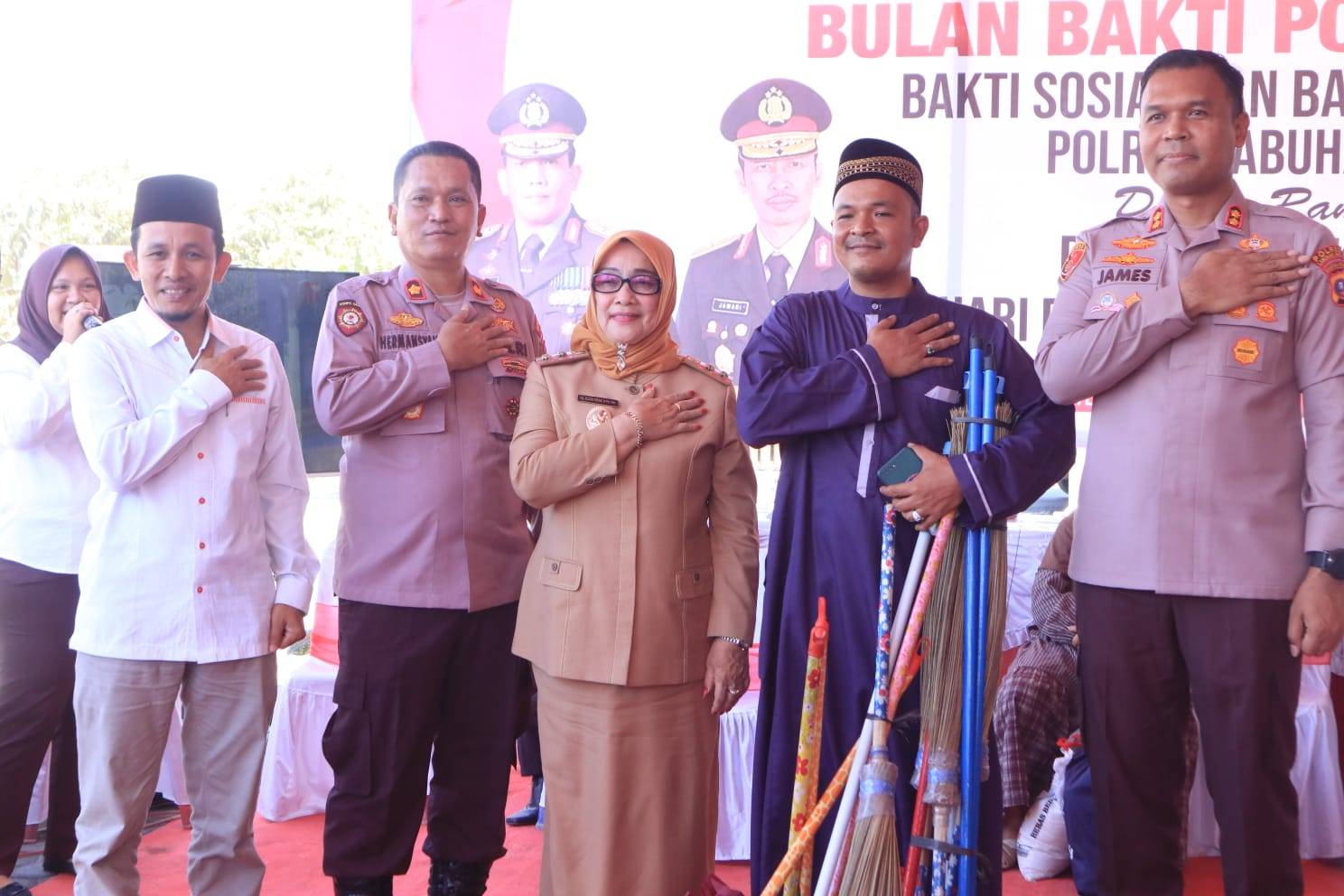 Wakil Bupati Labuhanbatu Hadiri Pelaksanaan Bulan Bakti Polri Presisi