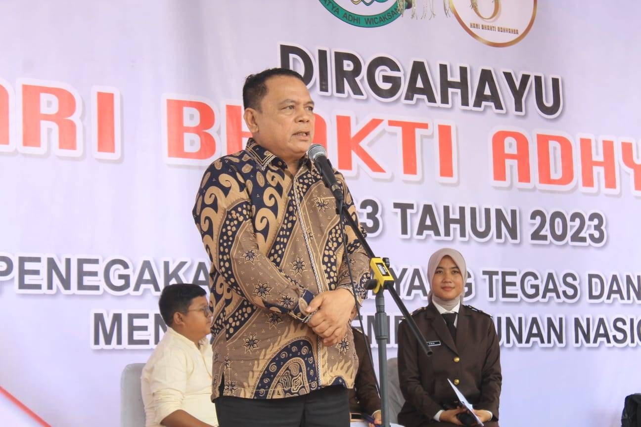 Sekdakab Labuhanbatu Hadiri Peringatan Hari Bhakti Adhyaksa 2023