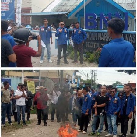 Diduga Lakukan Tangkap Lepas, KNPI Gelar Aksi Demo Minta Kepala BNNK Tebing Tinggi Dicopot