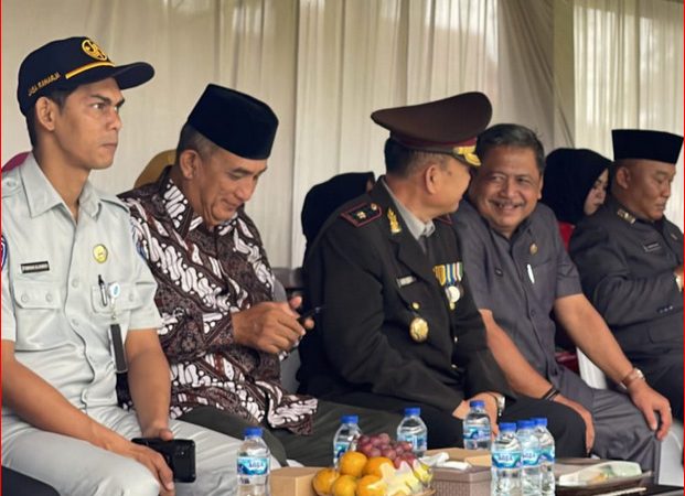 Petugas Samsat Induk Pangandaran Hadiri Upacara Peringatan HUT Bhayangkara Ke  77