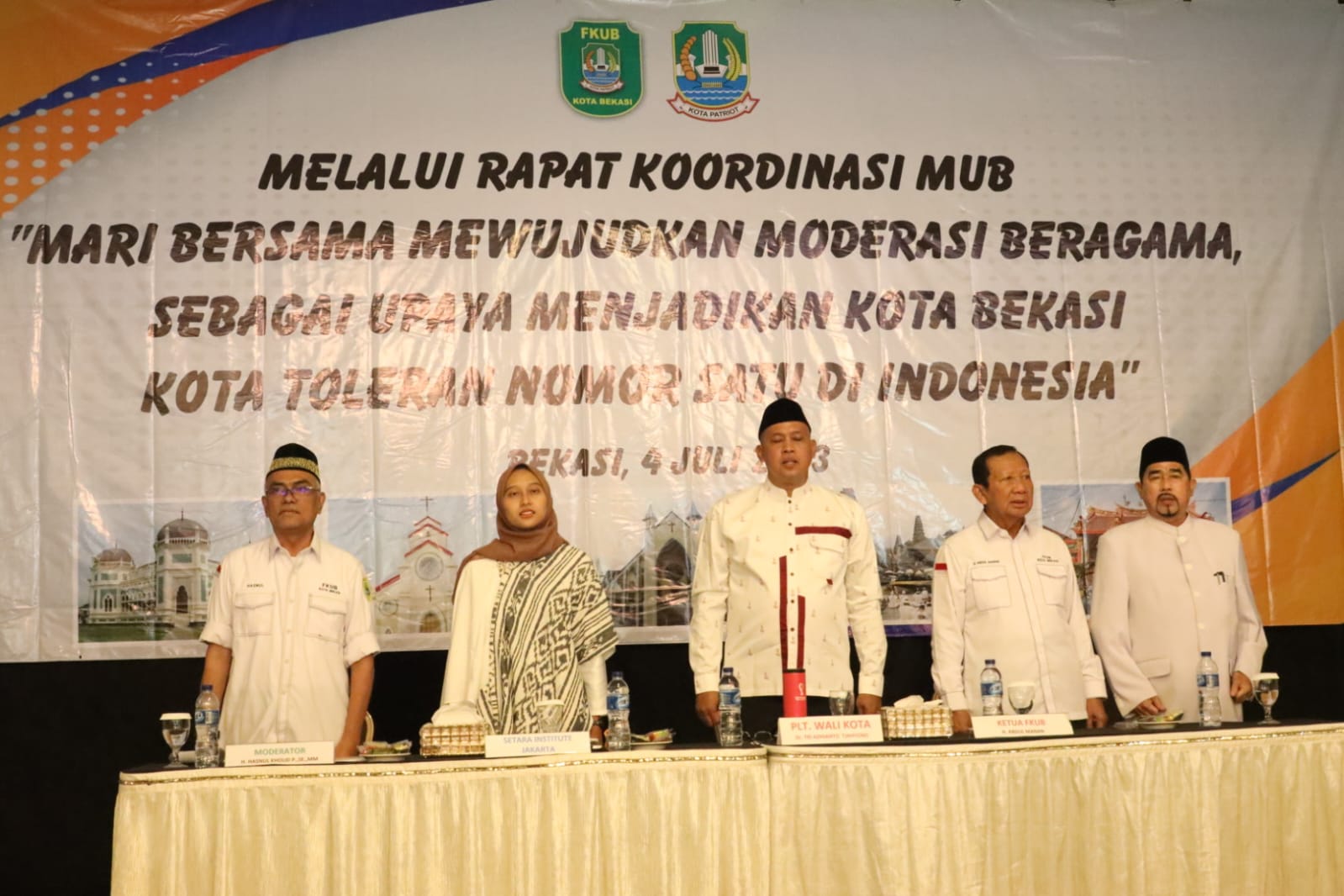 Rakor MUB Bersama FKUB Kota Bekasi, Tri Targetkan Kota Bekasi Nomor Satu Untuk Keberagaman di Indonesia