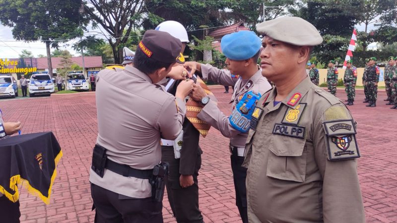 Kapolres Simalungun Pimpin Gelar Pasukan Dan Lat Pra Ops Patuh Toba – 2023: Patuh dan Tertib Lalu Lintas Cermin Moralitas Bangsa