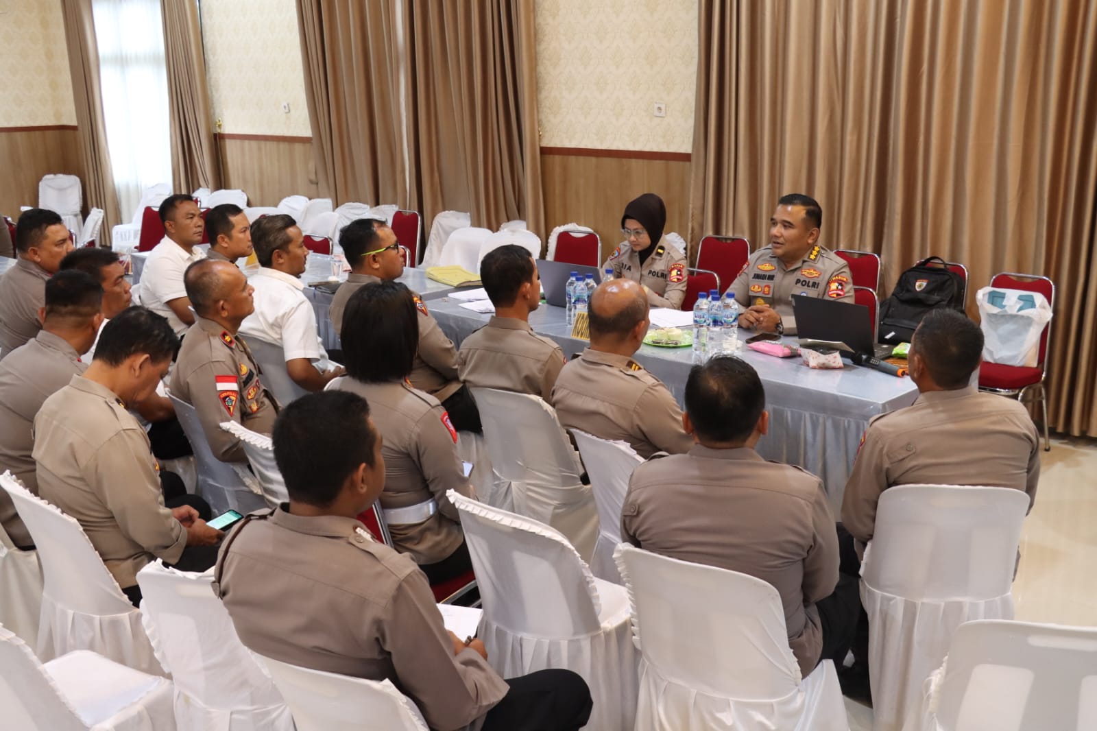 Tim ITWASUM POLRI Lakukan Klarifikasi dan Monitor Pengendalian Mutu Pengawasan Intern di Polres Simalungun