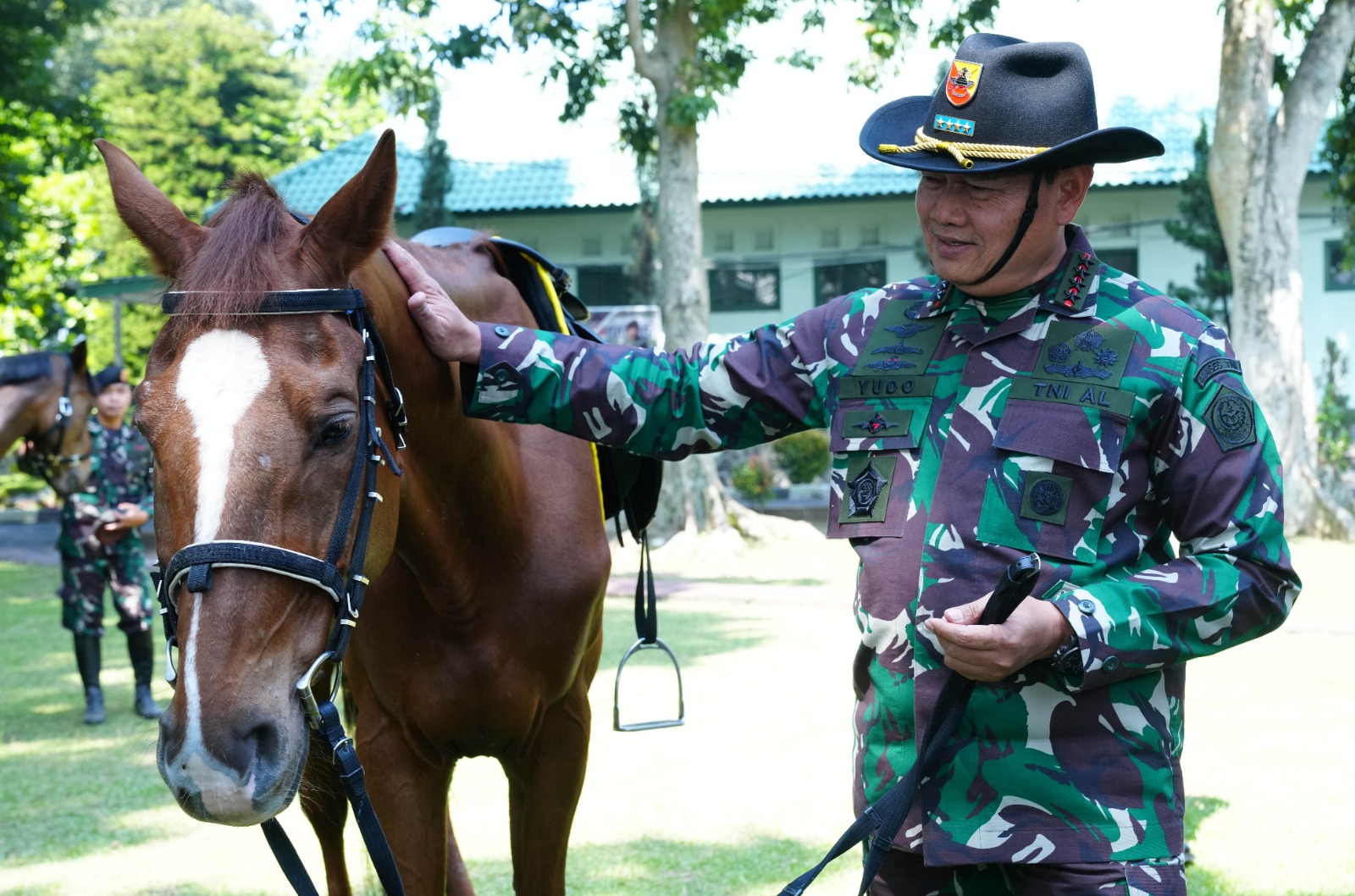 Panglima TNI Tinjau Kesiapan Pasukan Kuda HUT TNI ke 78