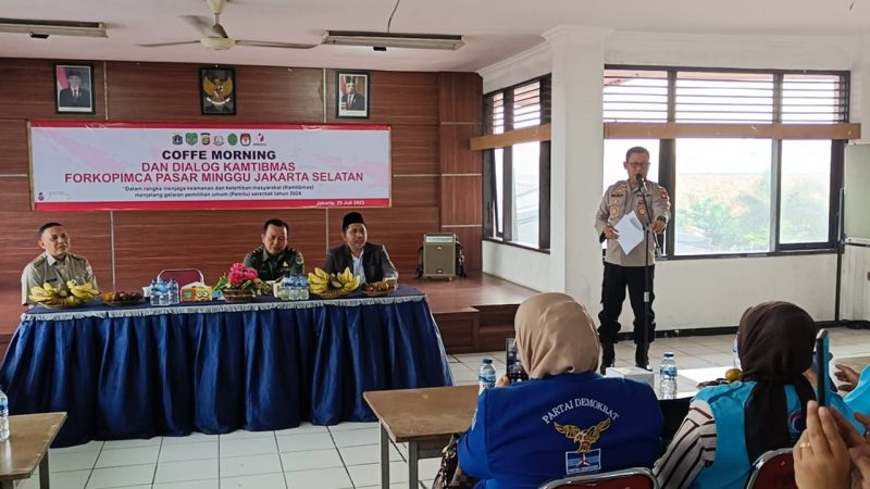 Kapolsek Pasar Minggu Gelar Coffee Morning dan Dialog Kamtibmas Jelang Pilkada 2024 bersama FORKOPIMCA Pasar Minggu