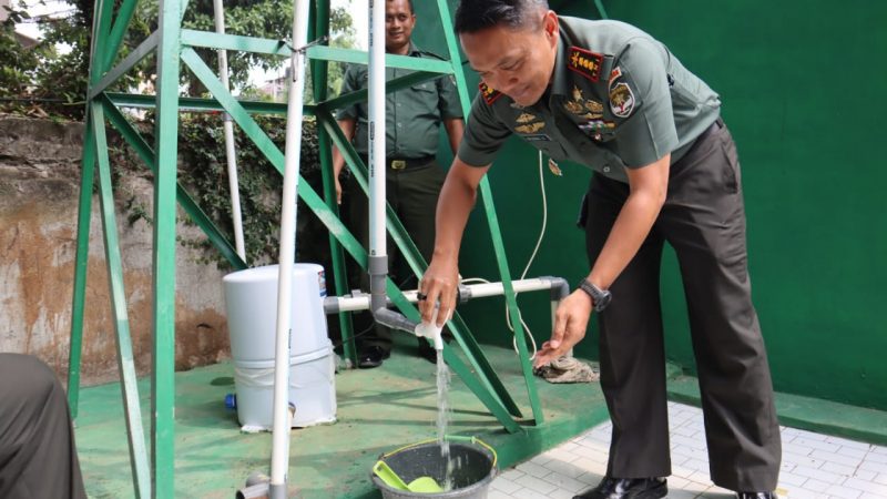 Dandim 0504/Jakarta Selatan Resmikan Sumur Bor Bantuan Kasad