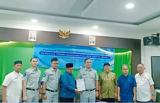 Gelorakan Pesan Keselamatan Berlalu Lintas, Jasa Raharja Sukabumi Kolaborasi dengan SMK 2 Negeri Kota Sukabumi Adakan Sosialisasi Program Pengajar Peduli Keselamatan Lalu Lintas (PPKL)