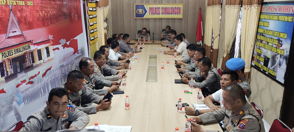 Polres Simalungun Mengikuti Peluncuran Program Quick Wins Presisi TW III 2023