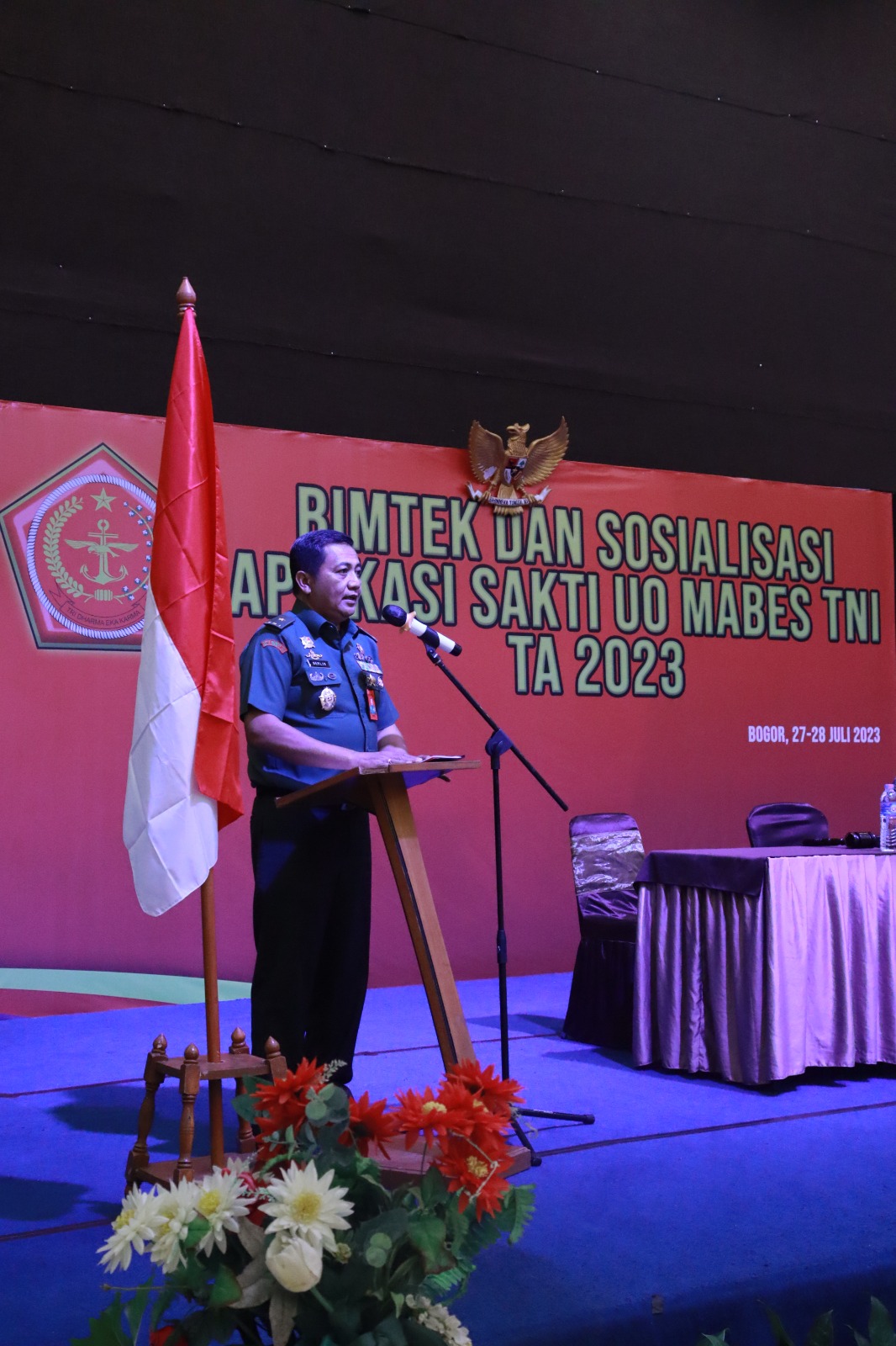 Bimtek dan Sosialisasi Aplikasi Sakti Unit Organisasi Mabes TNI TA. 2023