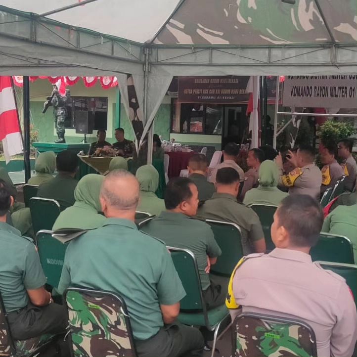 Sinergitas TNI-POLRI, Dandim 0507/Bekasi gelar Komsos bersama Koramil O1/Kranji dan Unsur 3 Pilar