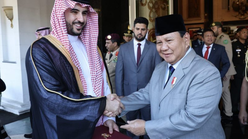 Menhan Prabowo Terima Kunjungan Resmi Menhan Arab Saudi, Perkuat Kerja Sama Pertahanan